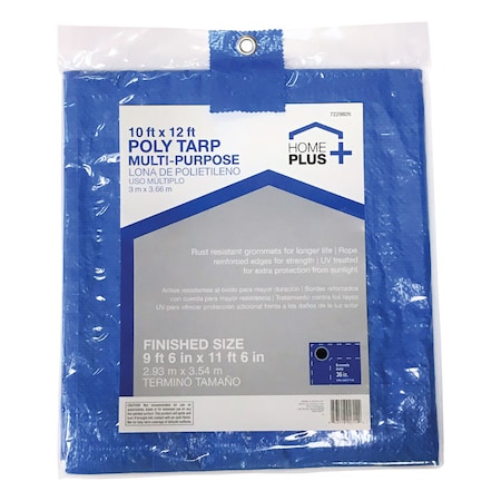 Home Plus Standard Duty Tarp, Green P1012-88W